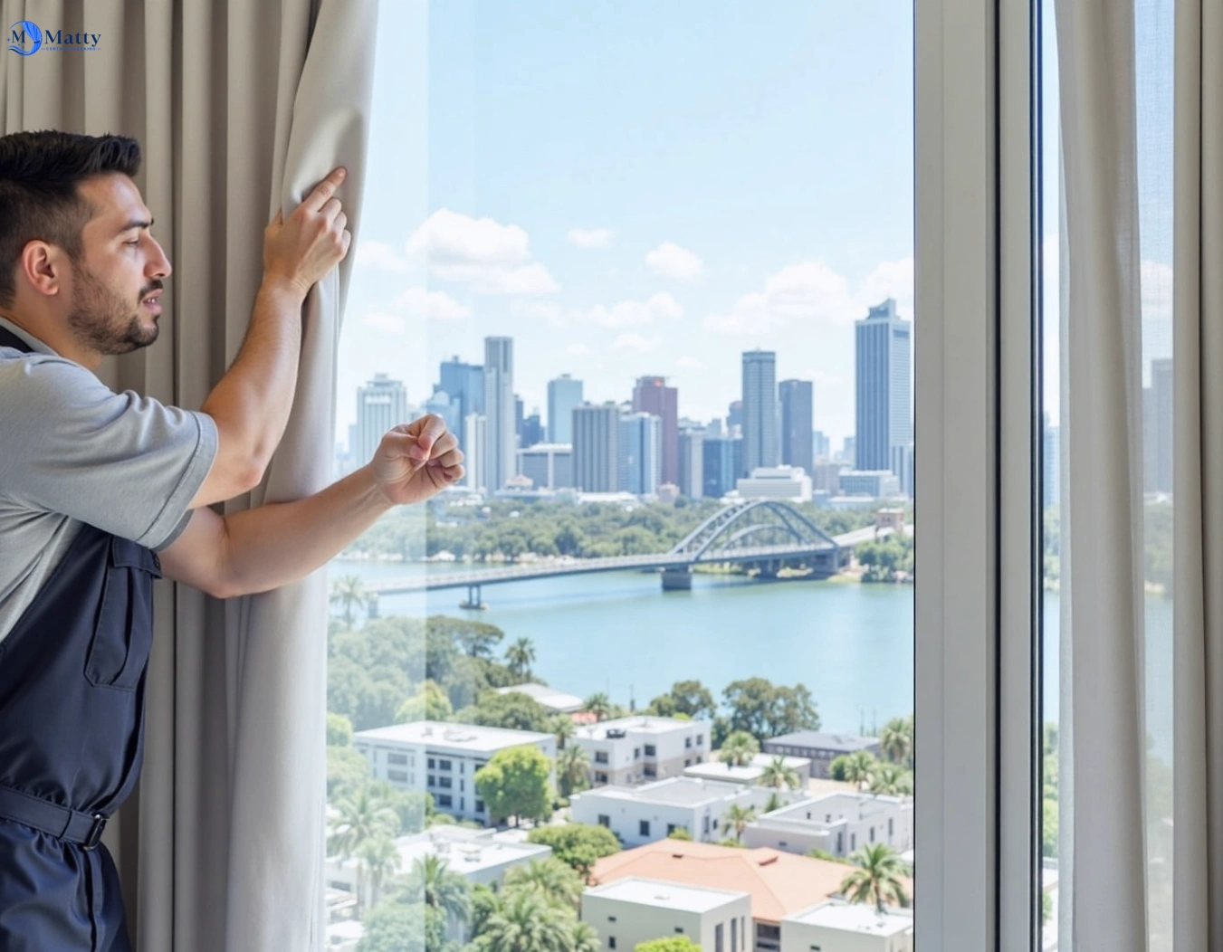 Professional curtain steam cleaning service south-windsor-nsw QLD by Matty Curtain Cleaning